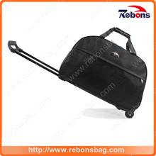 Personalized Fashion All Black Trolley Bags with Wheels