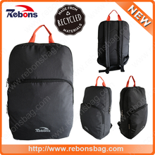 Waterproof RPET laptop travel bag backpack made from recycled bottles
