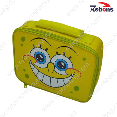 Designer Cute Cartoon Yellow Kids School Lunch Cooler Bags
