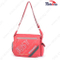 Nylon Red Ladies Long Strap Shoulder Messenger Bags for Sports