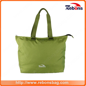 High Quality Big Women Tote Hand Bag with Zipper for Shopping
