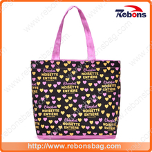 Lovely Girl Utility Handbags with Heart Letters Printing