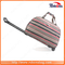 Hot Sale Fashion Dual-Use Big Capacity Trolley Bag with Horizontal Strips for Vacation