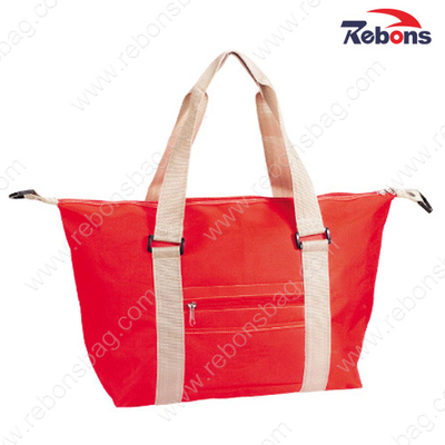 Recycled 600d Women Tote Hand Shopping Storage Bags with Zipper
