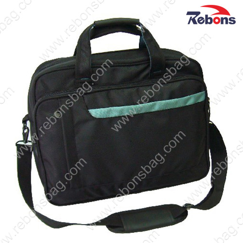 Black 600d Polyester One Strap Business Laptop Brief Bags