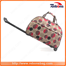 Personalized Small Spotted Printed Shopping Trolley Bag with Wheels