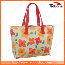 Lady Girl Lovely Customized Fashion Handbag with Flower Printing